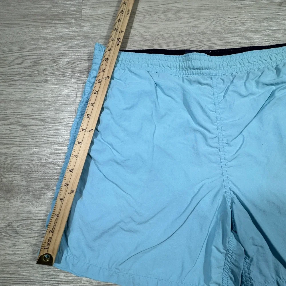 Polo Ralph Lauren Mens Swim Trunks Light Blue Large Mesh‎ Lined Pony Logo